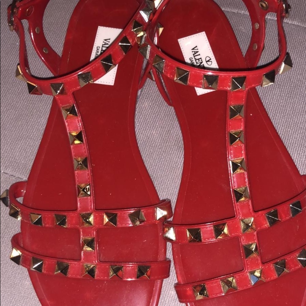 Jelly Valentino sandals, Great condition.